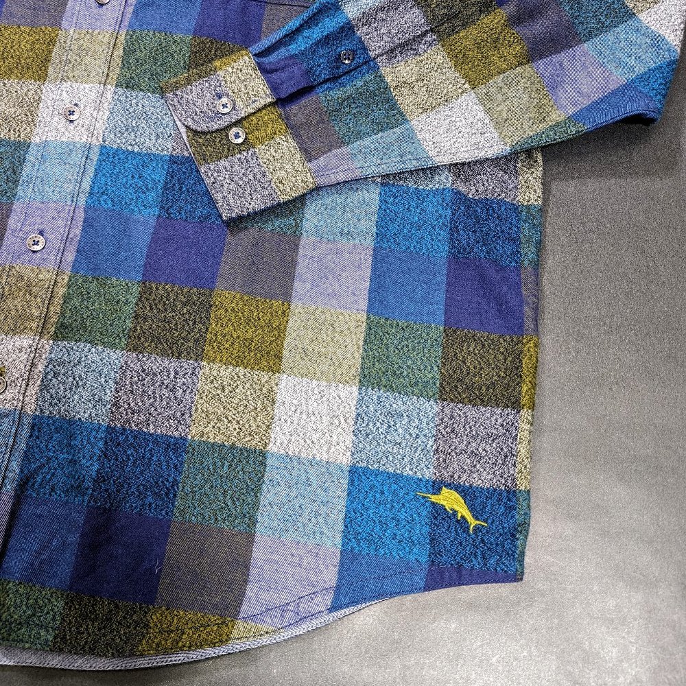 Tommy Bahama Multicolor Plaid Button Down Shirt - Picture 4 of 15
